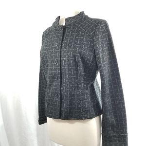 ECI New York Black Shimmer Jacket w/ Pockets